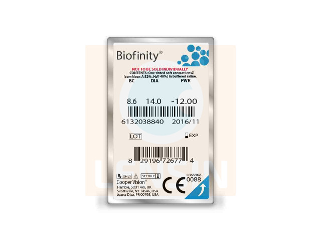 Biofinity® (6 броя) месечни контактни лещи