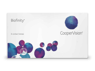 Biofinity® (6 лещи) + Подарък разтвор Opti-Free Pure Moist 60 ml с контейнер