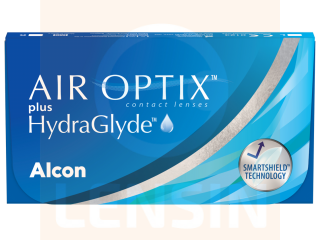 Air Optix® Plus HydraGlyde® (6 лещи)+ Подарък OPTI-FREE® PureMoist® 60 ml с контейнер