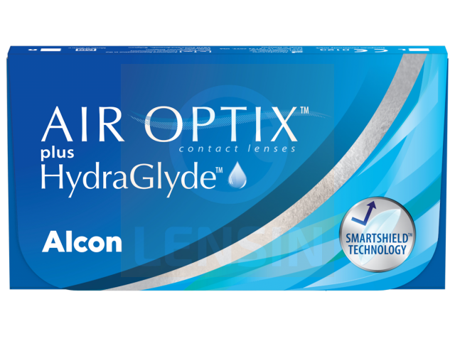 Air Optix® HydraGlyde® (6 броя) месечни контактни лещи