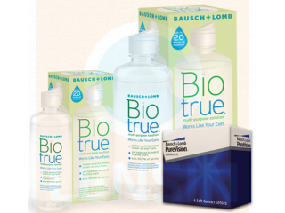 PureVision® (2 лещи) + Разтвор BioTrue 360 + 60 ml
