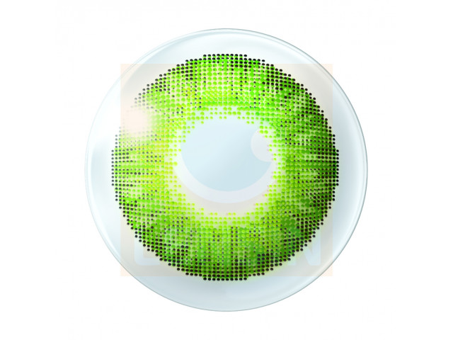 Air Optix® Colors - Изумрудено зеленo (Gemstone Green) Дишащи цветни контактни лещи (1 брой)