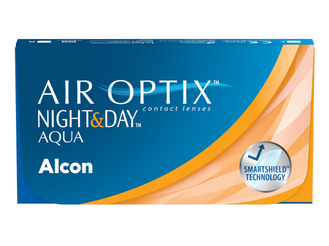 Air Optix® Night & Day® Aqua (3 лещи) месечни контактни лещи