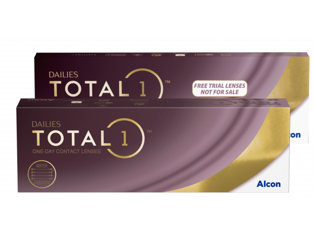 Dailies Total1® (30 лещи + 5 подарък) Еднодневни контактни лещи с Воден градиент (30 + 5 броя-подарък)