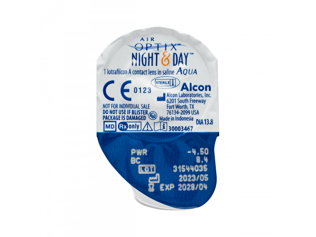 Air Optix® Night & Day® Aqua (3 лещи) месечни контактни лещи