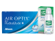 Air Optix® Plus HydraGlyde® (6 лещи) + Подарък разтвор Opti-Free Pure Moist 90 ml с контейнер месечни контактни лещи