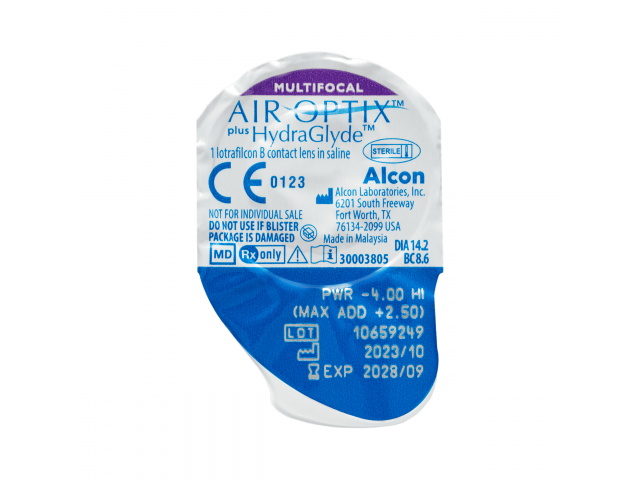 Air Optix® HydraGlyde® Multifocal (1 леща) мултифокални контактни лещи