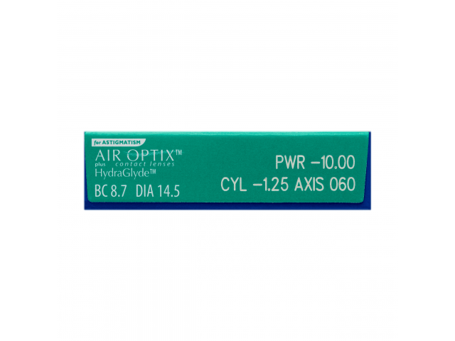 Air Optix® HydraGlyde® for Astigmatism (3 лещи) + Подарък разтвор Opti-Free Pure Moist 90 ml с контейнер астигматични контактни лещи
