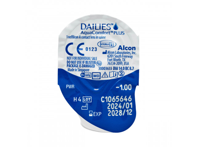 Dailies® Aqua Comfort Plus® (10 лещи) Еднодневни контактни лещи (10 броя)