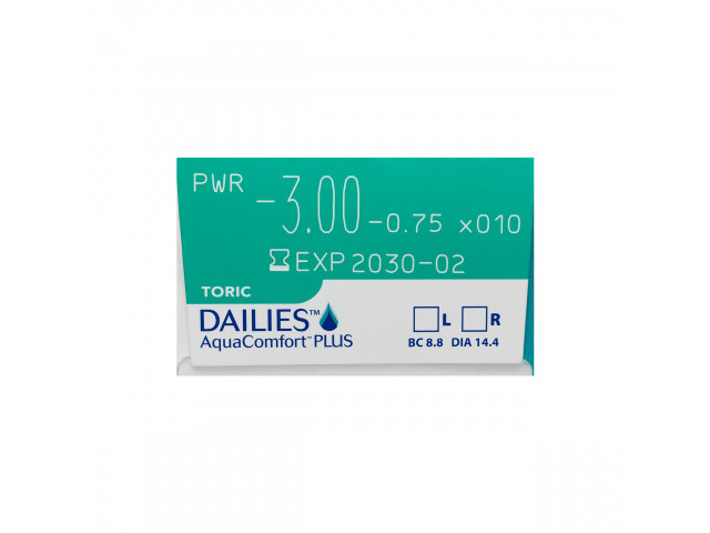 Dailies® Aqua Comfort Plus® Toric (30 лещи) астигматични контактни лещи