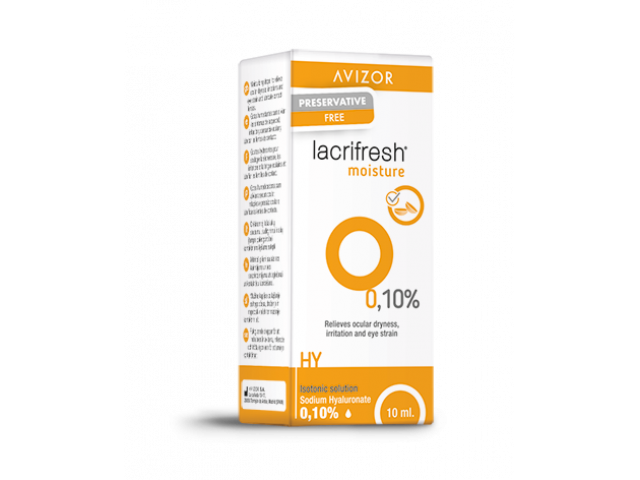 Lacrifresh Moisture - Овлажняващи капки с хиалуронова киселина 15 мл Изкуствени сълзи