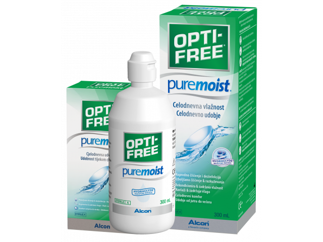 OPTI-FREE® PureMoist® 300 ml + 90 ml разтвор за лещи