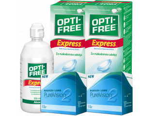 PureVision® 2 HD (6 + 6 лещи) + 2 Разтвора Opti-Free Express 355 ml