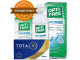 TOTAL30® (4 + 4 лещи) + Разтвор Opti-Free Pure Moist 300 ml + 90 ml с 2 контейнера Пакет с TOTAL 30