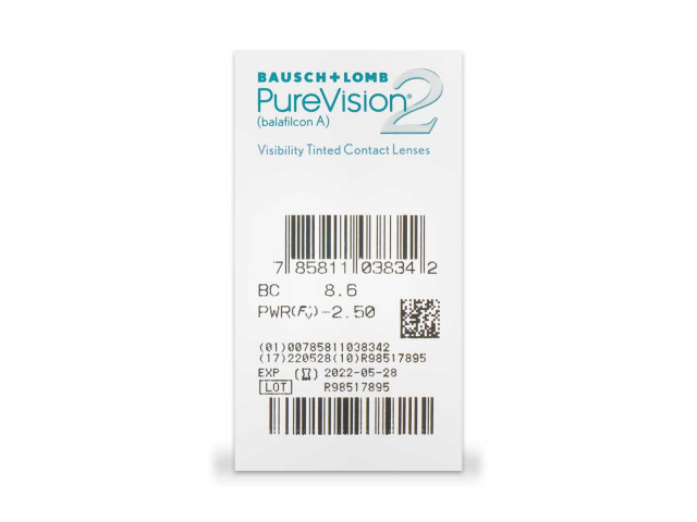 PureVision® 2 HD (6 лещи) месечни контактни лещи