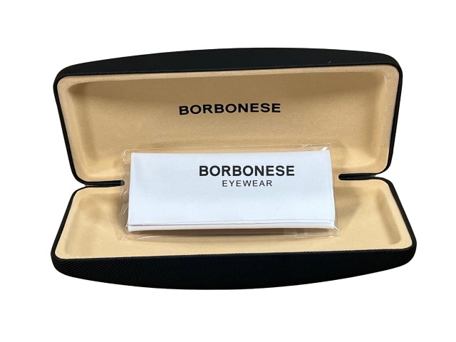 BORBONESE BES7121/00 - Елегантни дамски слънчеви очила тип Котешко око - Ръчно обработена рамка Слънчеви очила