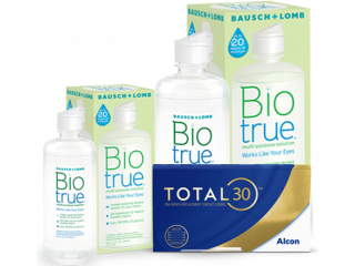 TOTAL30® (3 + 3 лещи) + Разтвор BioTrue 360 + 60 ml