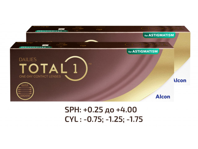 Dailies Total1® for Astigmatism (30 лещи + 5 лещи подарък)