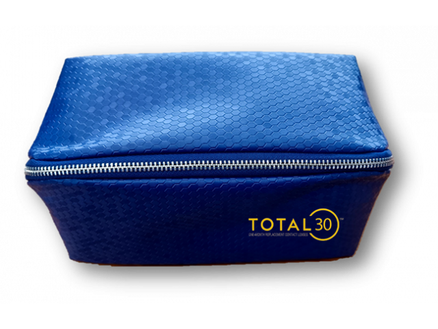 TOTAL30® (8 лещи) + Разтвор Opti-Free Express 355 ml и Подарък - Несесер TOTAL30 Пакет с TOTAL 30