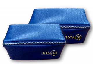 TOTAL30® (8 + 8 лещи) + 2 Разтворa Opti-Free Express 355 ml и Подарък - 2 Несесера TOTAL30