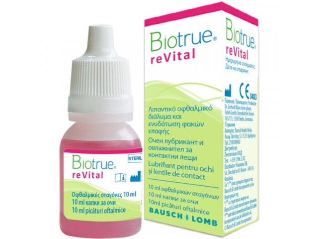 Biotrue® Revital - Овлажняващи капки 10 мл Изкуствени сълзи